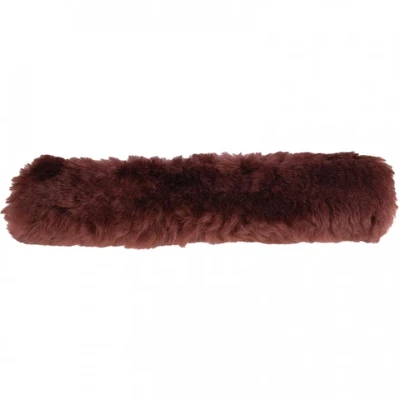 Afbeelding van BR Neusriemhoes Schapenvacht met Klittenband Bruin 28cm