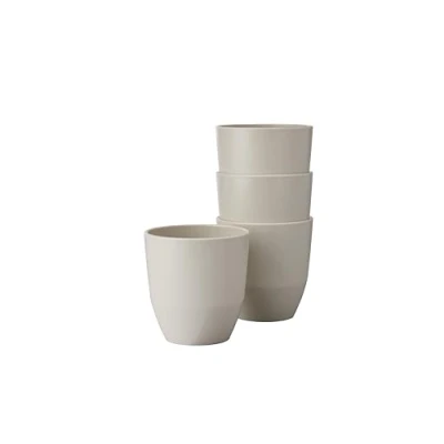 Afbeelding van Mepal Goblet Silueta 4 delig Thee en koffiemok Vaatwasmachine magnetronbestendig Servies 200 ml Nordic White