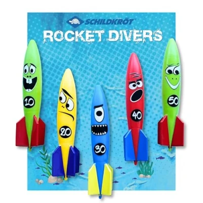Afbeelding van Schildkröt® Rocket Divers Set, 5 onderwaterraketten, duikspeelgoed voor kinderen vanaf jaar, ideaal zwembad of badkuip