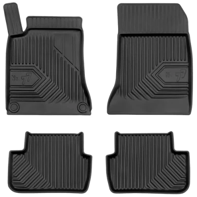 Afbeelding van M MOTOS Rubber vloermatten voor Mercedes GLA X156 2013 2019 Verbeter uw reiscomfort met zwarte antislip automatten Auto No.77 All Weather auto&#039;s, bescherming tegen vuil
