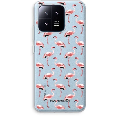 Afbeelding van Case Company® hoesje geschikt voor Xiaomi 13 Pro Flamingo Soft Cover Telefoonhoesje Bescherming aan alle Kanten en Schermrand