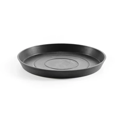 Afbeelding van Ecopots onderschotel rond 21 cm donkergrijs
