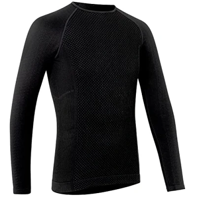 Afbeelding van GripGrab Expert 2 Thermal Seamless Lange Mouw Base Layer Winter Fiets Ondershirt Zwart Unisex Maat M/L