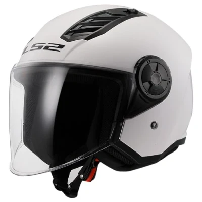 Afbeelding van LS2 Helm Airflow II Solid OF616 wit maat M