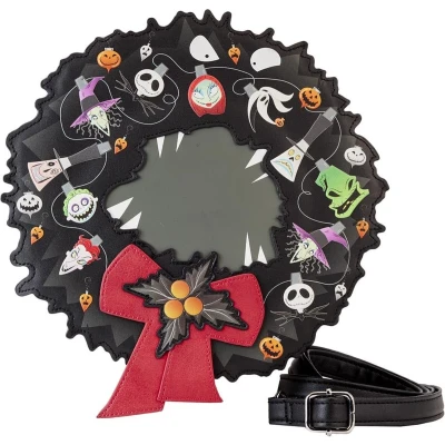 Afbeelding van Loungefly Nbx handtas figuur Wreath 0671803469792, zwart, zwart.