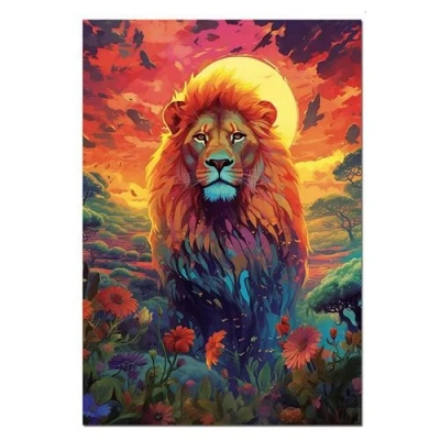 Image de Puzzle 500 pcs Regard majestueux du lion