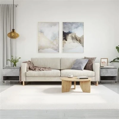 Image de vidaXL Tables basses 2 pcs gris béton 50x46x50 cm bois d&#039;ingénierie830917