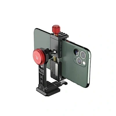 Afbeelding van Ulanzi ST 14 Aluminium telefoonstatiefhouder met koude klauw, 360 graden mobiele telefoonhouder voor iPhone 13 12 11 Max Pro X XR Xs 6 7 Plus