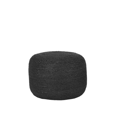 Afbeelding van LABEL51 Poef Jute Zwart 50 cm