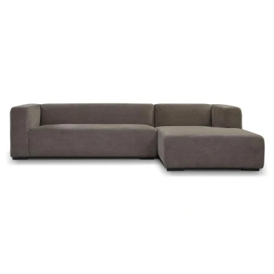Afbeelding van Glasgow 2 5 AL + Chaise R Enjoy 456 Iron Grey