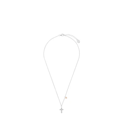 Afbeelding van s.Oliver 925 Sterling zilveren halsketting met hanger voor meisjes kunstmatige zirkonia 37 + 3 cm zilver in geschenkdoos, zirkonia, Silber 925, Zilver,