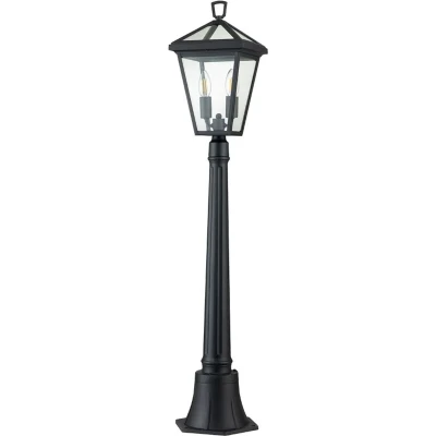 Afbeelding van Hinkley LED Tuin Pilaar Alford Place 2X E14 Max 40W IP44 (Outdoor) Museum Black