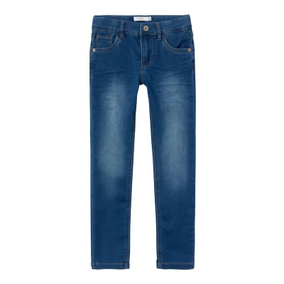 Afbeelding van Name it Nkmtheo Slim fit jeans voor kinderen, Maat: 104, Denim blue
