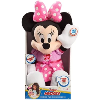 Image de Peluche interactive sonore et lumineuse Minnie 30 cm