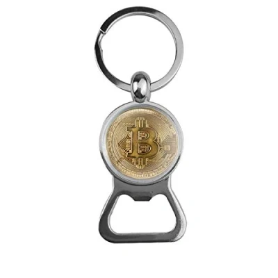 Afbeelding van Bieropener Glas Bitcoin