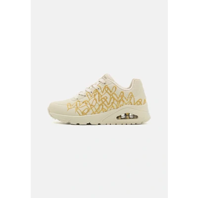 Afbeelding van Skechers Sport UNO Sneakers laag, Dames, Maat: 37, Natural/gold Hoogwaardig imitatieleer