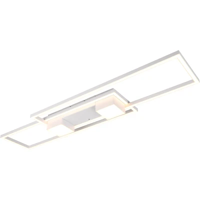 Afbeelding van Albany LED plafondlamp, wit, 100 x 28 cm, aluminium, CCT, dimbaar