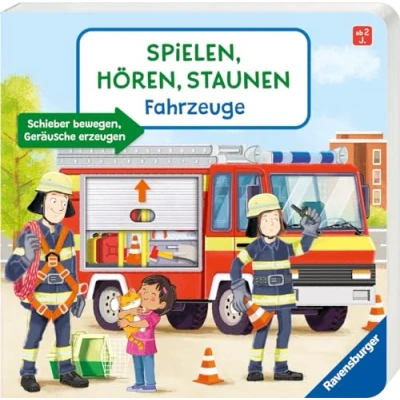 Afbeelding van Spielen, Hören, Staunen: Fahrzeuge. Ein Soundbuch ganz ohne Batterie und Elektronik