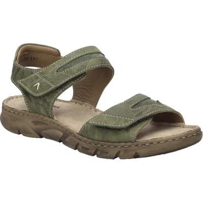 Afbeelding van Josef Seibel Brenda Sandalen met plateauzool, Dames, Maat: 41, Khaki Leer