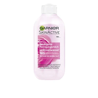 Afbeelding van Garnier SkinActive Rozenwater reinigingsmelk voor droge en gevoelige huid (200 ml)