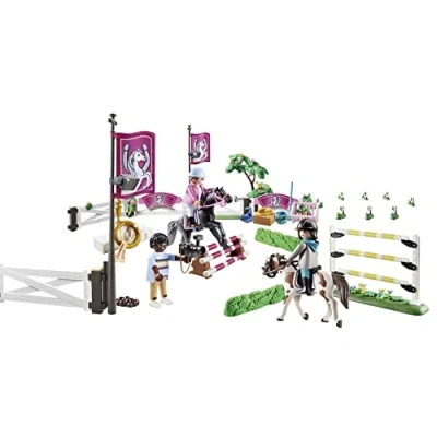 Image de Playmobil Country 70996 Parcours d&#039;obstacles avec chevaux