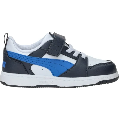 Afbeelding van Puma Rebound Sneakers laag voor kinderen, Maat: 35, Wit Hoogwaardig imitatieleer