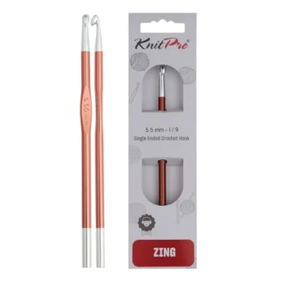 Afbeelding van KnitPro Zing haaknaalden 15cm 5.50mm.