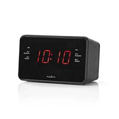 Image de Nedis CLAR002BK Radio réveil noir