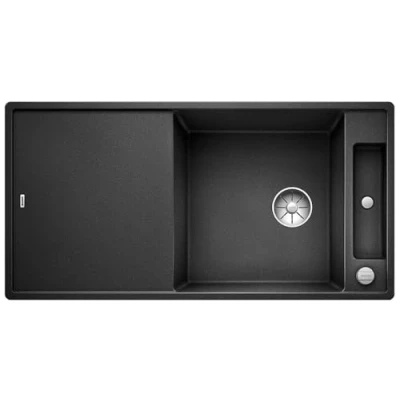 Afbeelding van Blanco Axia III XL 6 S F spoelbak met spoeltafel in antraciet glazen snijplank 523526
