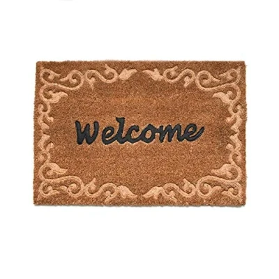 Afbeelding van Deurmat kokos relief welcome l40b59 Esschert Design
