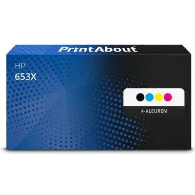 Afbeelding van Huismerk HP 653X (CF320X) Toner 4 kleuren Voordeelbundel Hoge capaciteit