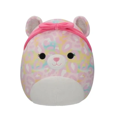 Image de Peluche Squishmallows Michaela Leopard with Pink Headband Medium