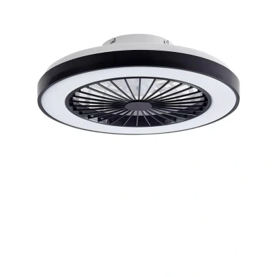 Afbeelding van Lindby LED plafondventilator Teleo, Ø48 cm, zwart, DC, Tuya