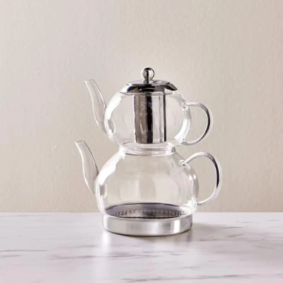 Afbeelding van Karaca Pandora Glazen Theepot Ook Inductie Geschikt 1000 ML
