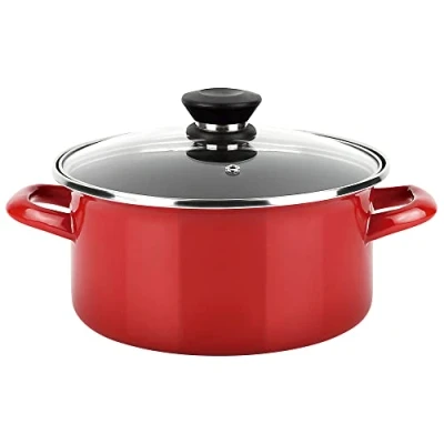 Afbeelding van Kookpot FAGOR Optimax Rood Geëmailleerd Staal (Ø 18 x 10 cm)