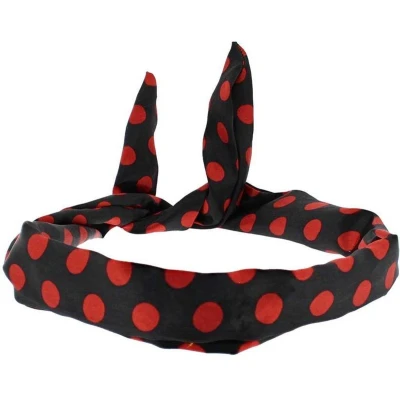 Afbeelding van Zac&#039;s Alter Ego Polka Dot Ijzerdraad haarband Zwart/Rood
