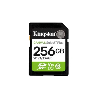 Afbeelding van Kingston Technology 256GB SDXC Canvas Select Plus Gen3 150MB/s C10 UHS I U1 V10