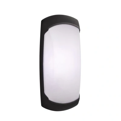 Afbeelding van Fumagalli Wandlamp Francy op Zwart Met Sensor Melkwit Glas E27 Ip66 LEDdirect.nl