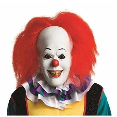 Afbeelding van Rubie&#039;s 68544 Officieel Pennywise It The Movie Deluxe masker voor volwassenen met haarclown (één maat)