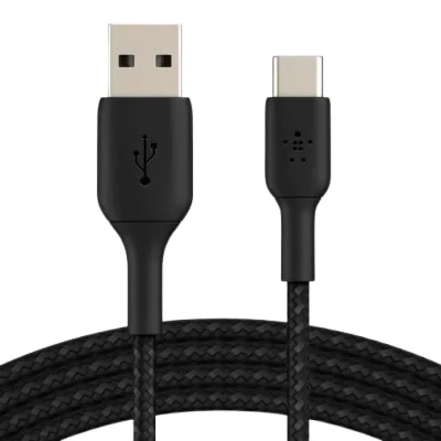 Afbeelding van Belkin Boost Charge USB C Gevlochten Kabel 1 Meter Zwart