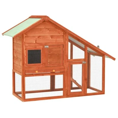 Image de vidaXL Clapier 140x63x120 cm Bois de sapin massif170868