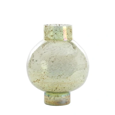 Afbeelding van Light&amp;living Vaas Ø31x38 cm DUSIT glas steenslag groen