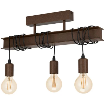 Afbeelding van EGLO Townshend 4 Plafondlamp E27 55 cm Bruin