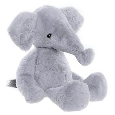 Afbeelding van Charlie Bears Mascotte, Effie de olifant, uit Bear&amp;Me serie, een unieke knuffel voor kinderen, 38 centimeter