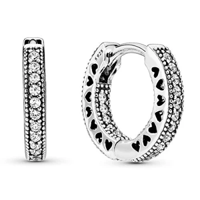 Afbeelding van Pandora Oorbellen klap oorringen Cubic Zirconia 296317CZ
