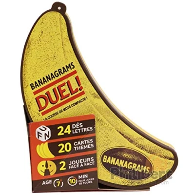 Afbeelding van BANANAGRAMS Duel Franse versie letter en snelheidsspel Fun letterspel voor 2 spelers vanaf 7 jaar 91099
