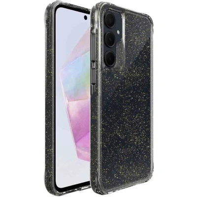 Afbeelding van imoshion Hoesje Geschikt voor Samsung Galaxy A35 Glitter Backcover 2.0 goud