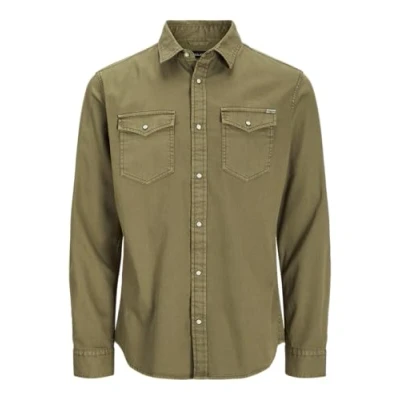 Image de JACK &amp; JONES Homme Chemise Jjesheridan T shirt L/S Noos, marron, XXL