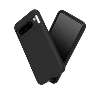 Afbeelding van RHINOSHIELD Hoesje compatibel met [Pixel 8 Pro] SolidSuit dunne hoes schokabsorberende technologie en premium matte afwerking klassiek zwart