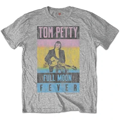 Afbeelding van Tom Petty Full Moon Fever Heren T shirt L Grijs